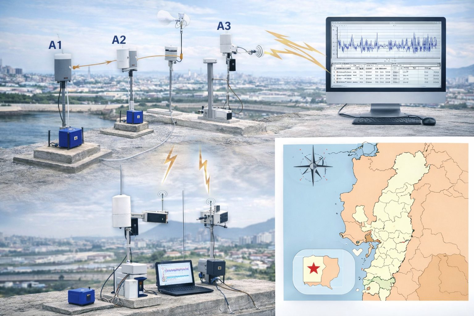 Propuesta de Red Sismográfica y Acelerográfica para la Provincia del Guayas